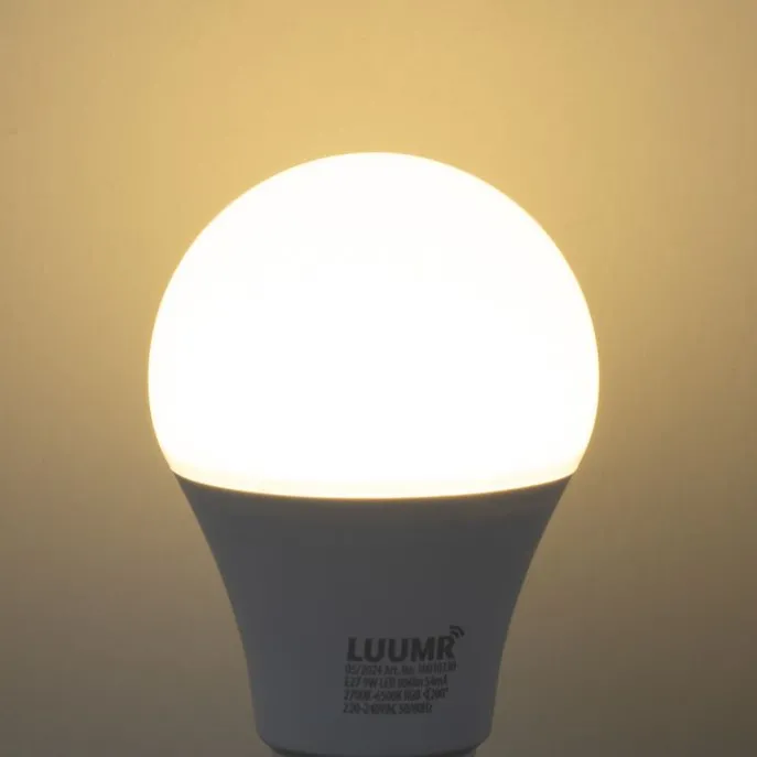 E27 Dimmbare LED-Glühbirne A60 Opal 9W 806lm 2700-6500K