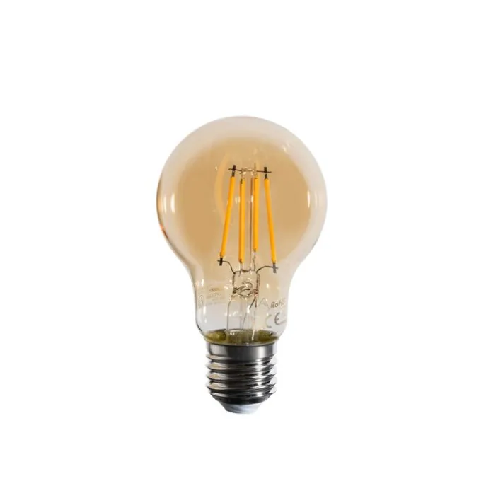 E27 Dimmbare LED-Glühbirne A60 Amber 4,5W 420 lm 2200K