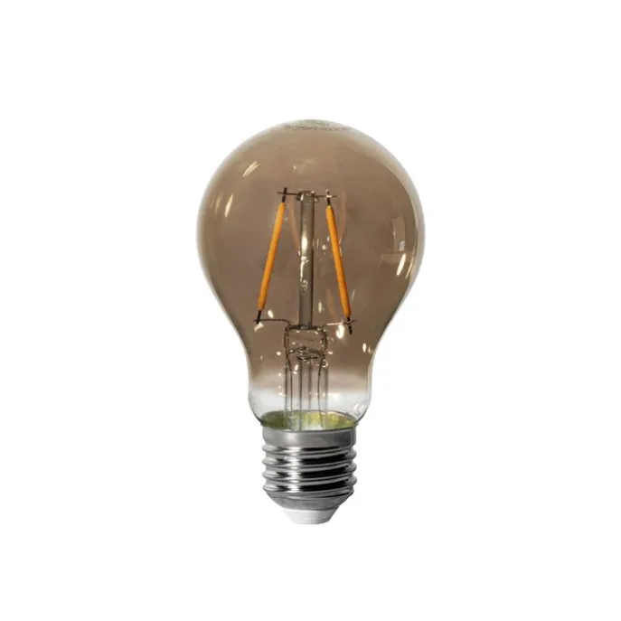 E27 Dimmbare LED-Glühbirne A60 Rauchglas 3W 250 lm 2200K