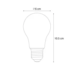 E27 Dimmbare LED-Glühbirne A60 Klar 7,2W 1521 lm 3000K