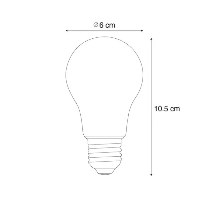 E27 Dimmbare LED-Glühbirne A60 Klar 7,2W 1521 lm 3000K