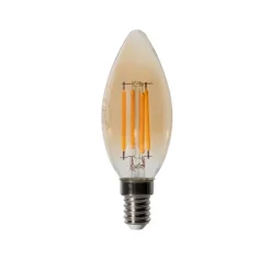 E14 Dimmbare LED-Glühbirne B35 Gold 4W 450 lm 2200K