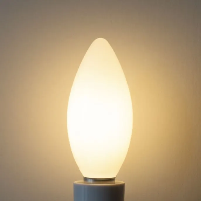 E14 Dimmbare LED-Glühbirne B35 Opal 4W 400 lm 2700K