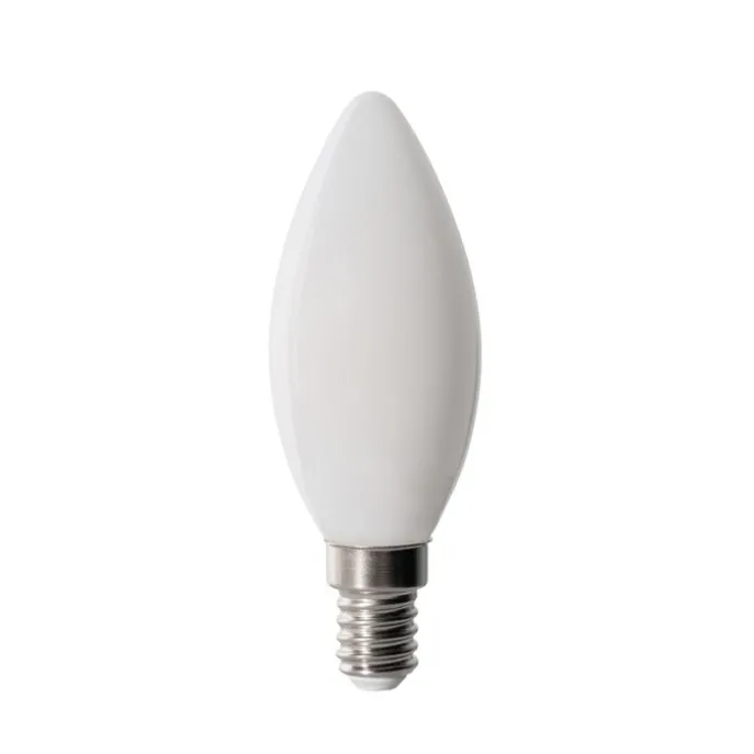 E14 Dimmbare LED-Glühbirne B35 Opal 4W 400 lm 2700K