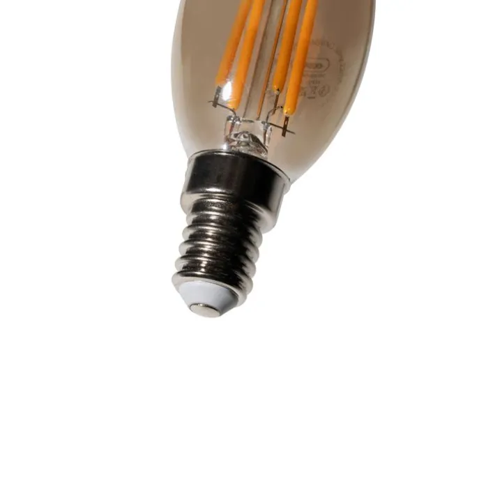 E14 Dimmbare LED-Glühbirne B35 Rauch 4W 300 lm 2200K