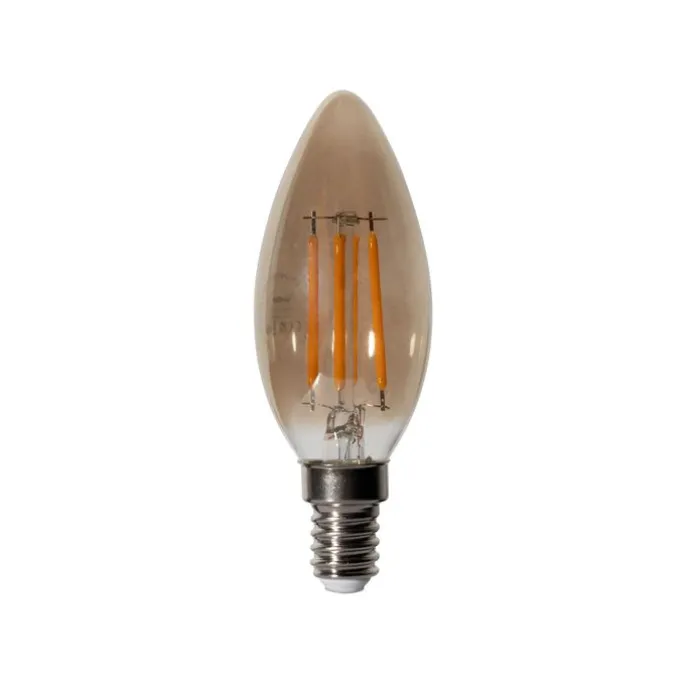 E14 Dimmbare LED-Glühbirne B35 Rauch 4W 300 lm 2200K