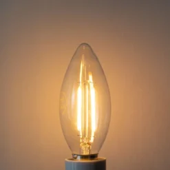 E14 Dimmbare LED-Glühbirne B35 Klar 3W 250 lm 2200K