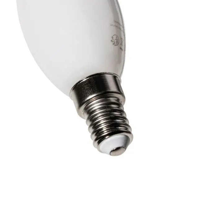E14 Dimmbare LED-Glühbirne BXS35 Opal 4W 450 lm 2200K