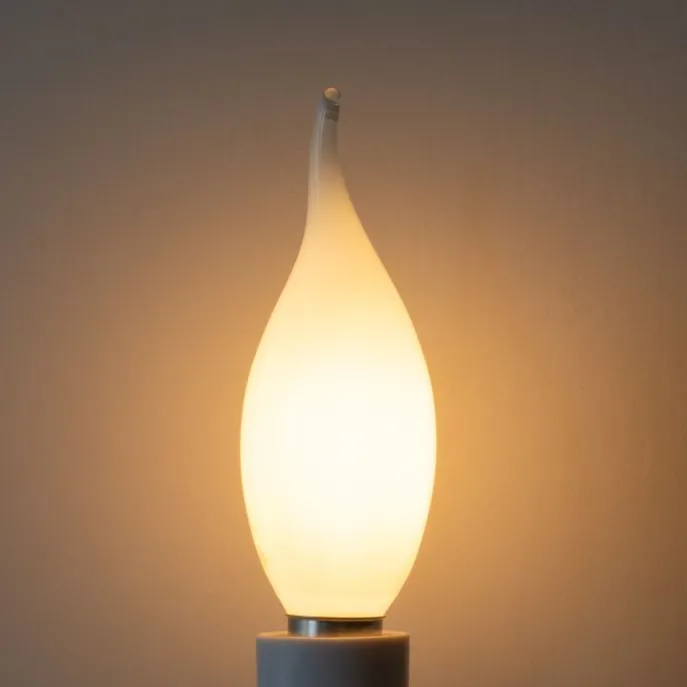 E14 Dimmbare LED-Glühbirne BXS35 Opal 4W 450 lm 2200K