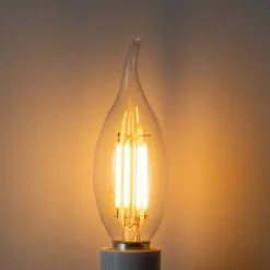 E14 Dimmbare LED-Glühbirne BXS35 Klar 4W 450 lm 2200K