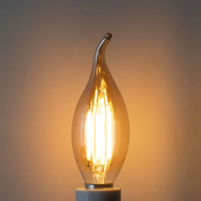 E14 Dimmbare LED-Glühbirne BXS35 Gold 4W 450 lm 2200K