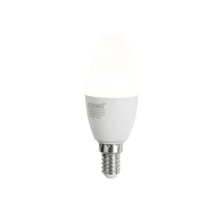E14 Dimmbare LED-Glühbirne C37 Opal 4,9W 470lm 2700-6500K