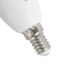 E14 Dimmbare LED-Glühbirne C37 Opal 4,9W 470lm 2700-6500K