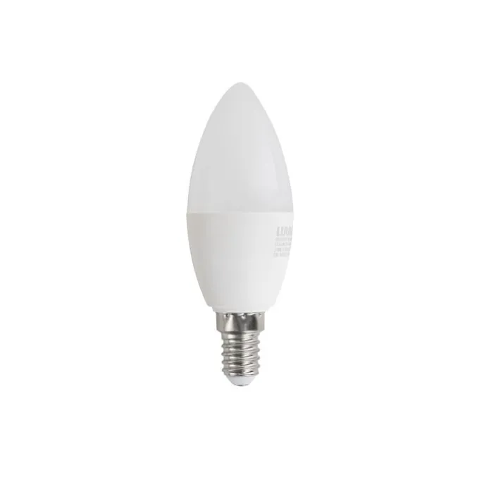 E14 Dimmbare LED-Glühbirne C37 Opal 4,9W 470lm 2700-6500K