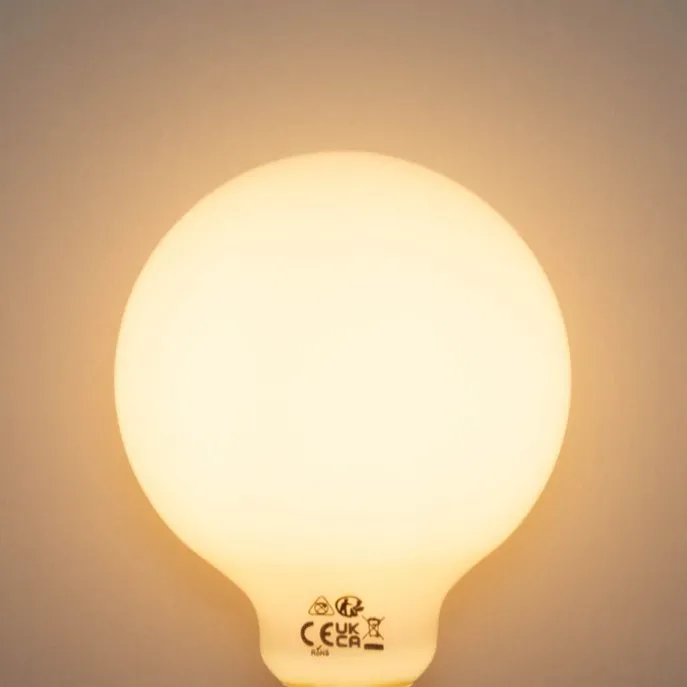 E27 Dimmbare LED-Glühbirne Opal G95 5W 450lm 2200K