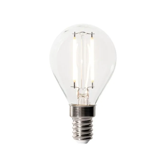 E14 Dimmbare LED-Glühbirne P45 Klarglas 3W 250 lm 3000K