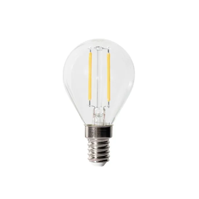 E14 Dimmbare LED-Glühbirne P45 Klarglas 3W 250 lm 3000K