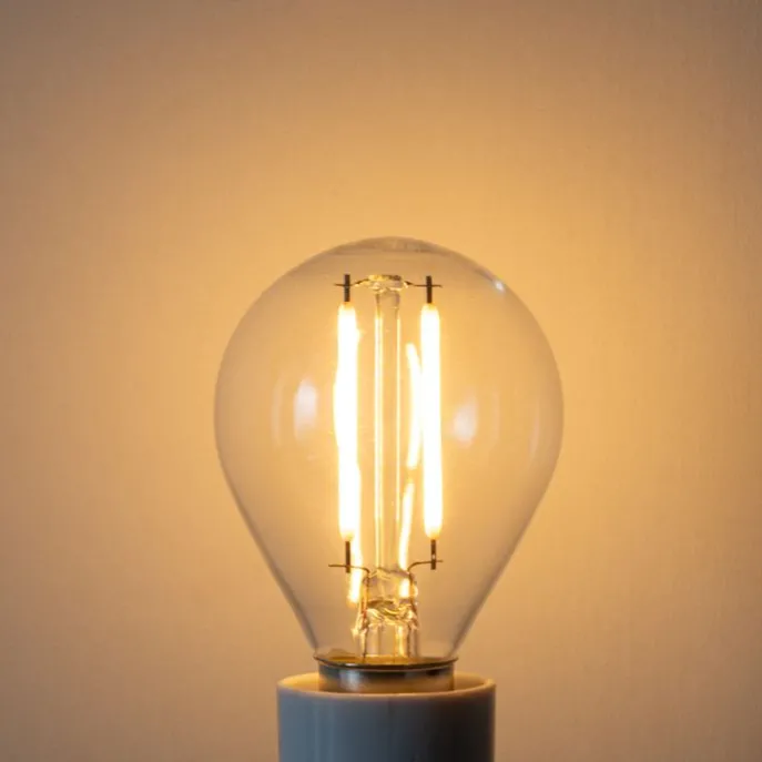 E14 Dimmbare LED-Glühbirne P45 Klarglas 3W 250 lm 2200K