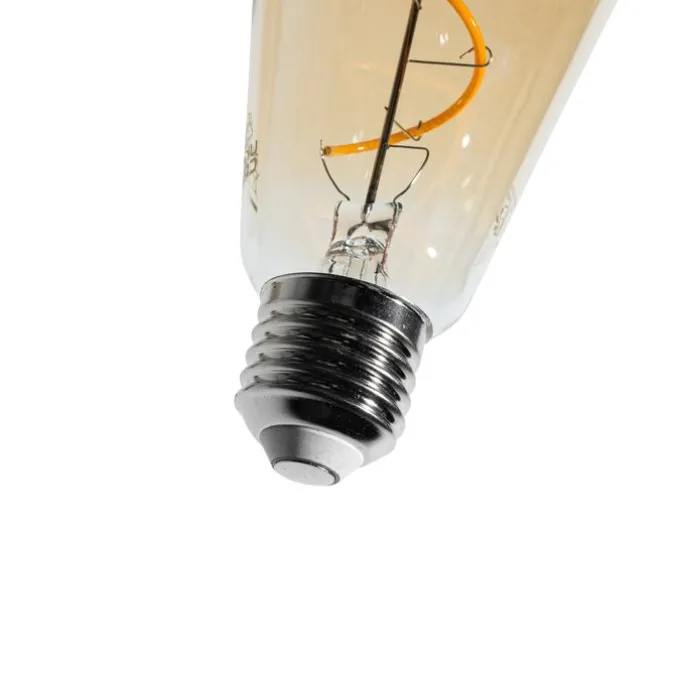 E27 Dimmbare LED-Glühbirne Spiralfilament ST64 Gold 4W 270 lm 2100K