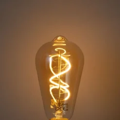 E27 Dimmbare LED-Glühbirne Spiralfilament ST64 Gold 4W 270 lm 2100K