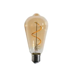 E27 Dimmbare LED-Glühbirne Spiralfilament ST64 Gold 4W 270 lm 2100K