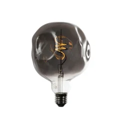 E27 Dimmbare LED-Glühbirne Spiralfilament G125 Spiegel Silber 4W 75 lm 1800K