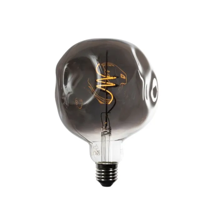 E27 Dimmbare LED-Glühbirne Spiralfilament G125 Spiegel Silber 4W 75 lm 1800K