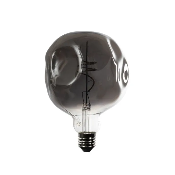 E27 Dimmbare LED-Glühbirne Spiralfilament G125 Spiegel Silber 4W 75 lm 1800K