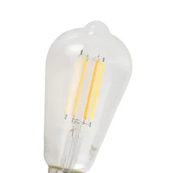E27 Dimmbare LED-Glühbirne ST64 Klar 7W 806lm 2700-6500K