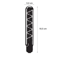 E27 Dimmbare LED-Glühbirne T30 Gold 2,3W 65 lm 1800K