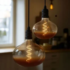 E27 Dimmbare LED-Glühbirnen G220 Braun 4,9W 130 lm 1800K