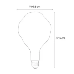 E27 Dimmbare LED-Glühbirnen PS160 Braun 4W 120 lm 1800K
