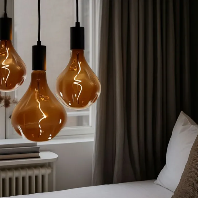 E27 Dimmbare LED-Glühbirnen PS160 Braun 4W 120 lm 1800K