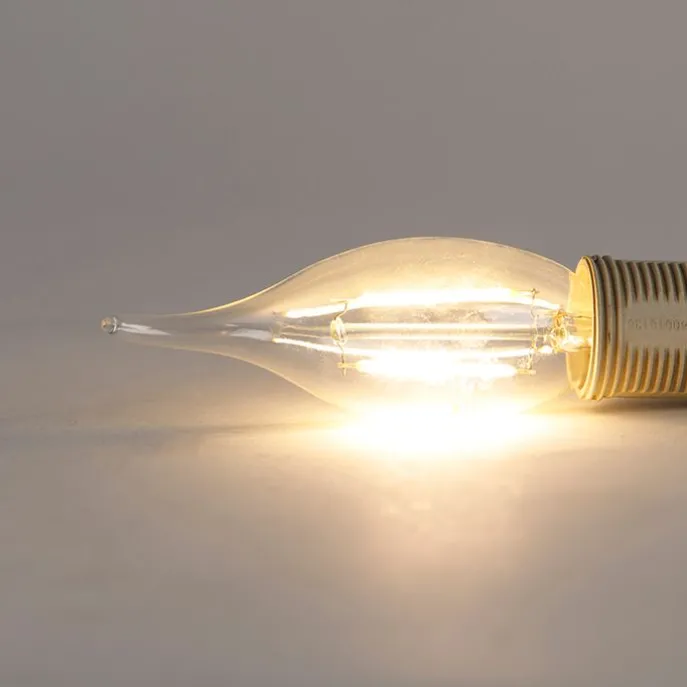 E14 dimmbare LED-Glühfaden-Kerzenlampe 3W 250 lm 2700K