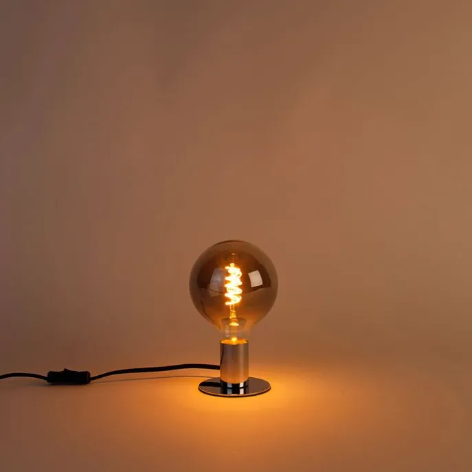 E27 dimmbare LED-Glühfadenlampe G125 rauchfarben 4W 120 lm 1800K