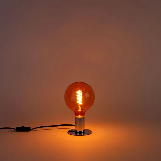 E27 dimmbare LED-Glühfaden-Spirallampe G125 rosa 4W 180 lm 2100K