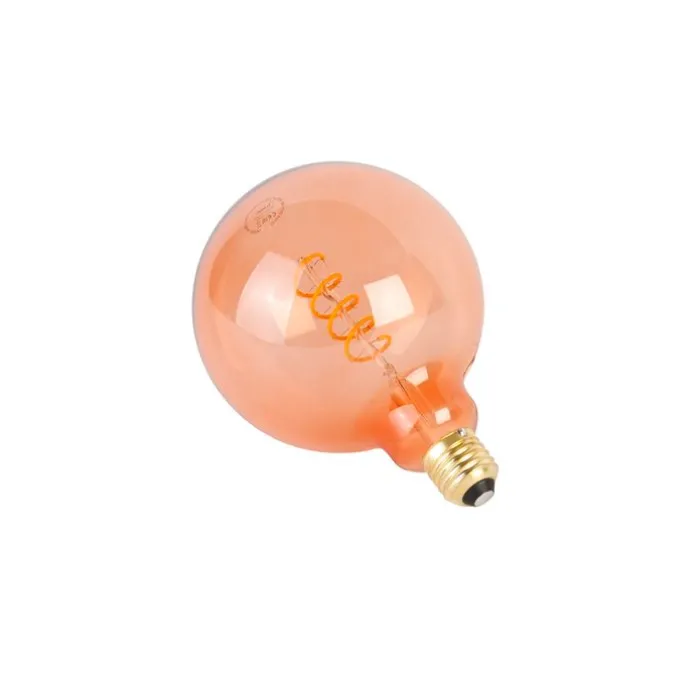 E27 dimmbare LED-Glühfaden-Spirallampe G125 rosa 4W 180 lm 2100K