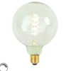 E27 dimmbare LED-Glühfaden-Spirallampe G125 grün 4W 180 lm 1800K