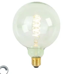 E27 dimmbare LED-Glühfaden-Spirallampe G125 grün 4W 180 lm 1800K