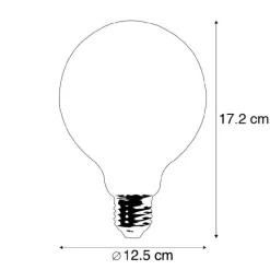 E27 dimmbare LED-Glühlampe G125 Goldline 5W 450 lm 2200K