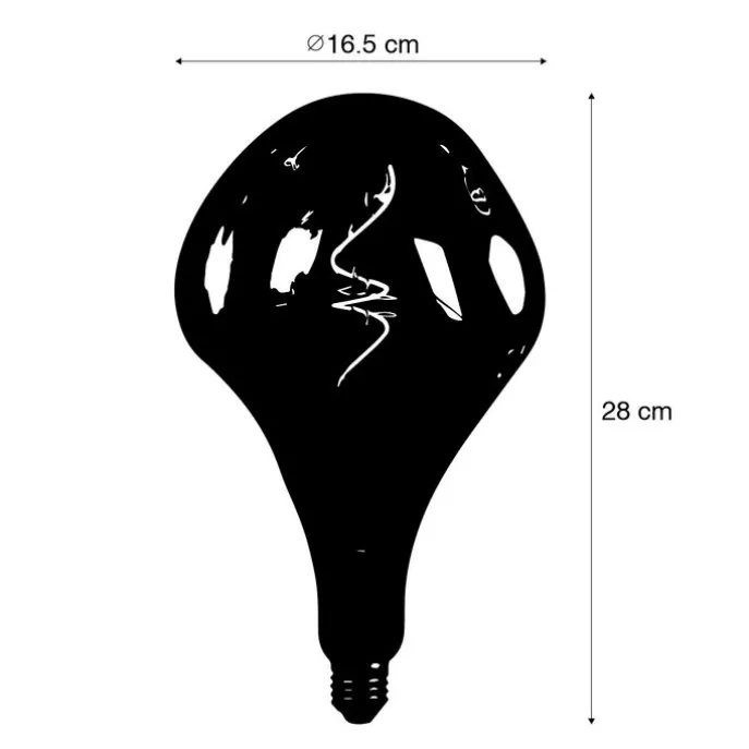 E27 dimmbare LED-Lampe A165 rosa 6W 80 lm 1800K
