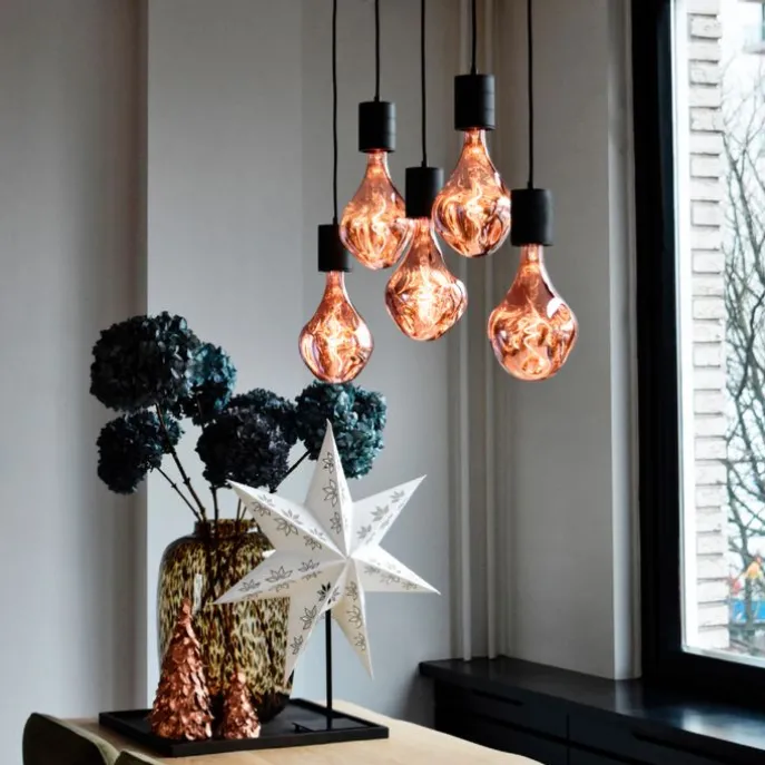 E27 dimmbare LED-Lampe A165 rosa 6W 80 lm 1800K