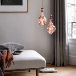 E27 dimmbare LED-Lampe A165 rosa 6W 80 lm 1800K