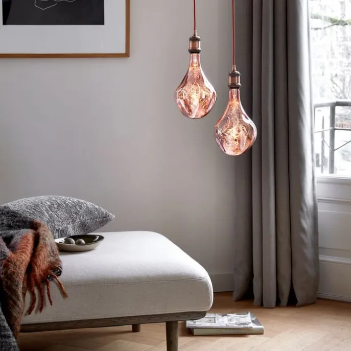 E27 dimmbare LED-Lampe A165 rosa 6W 80 lm 1800K