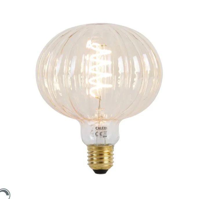 E27 dimmbare LED-Lampe G125 Bernstein 4W 200 lm 2000K
