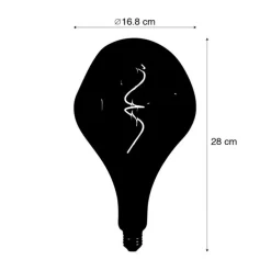 E27 dimmbare LED-Lampe G168 Bronze 6W 150 lm 1800K