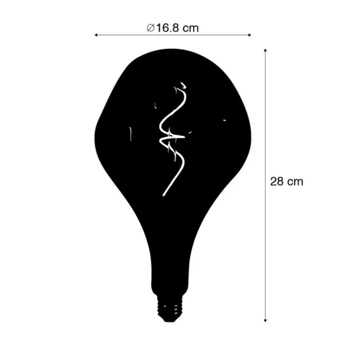 E27 dimmbare LED-Lampe G168 Bronze 6W 150 lm 1800K
