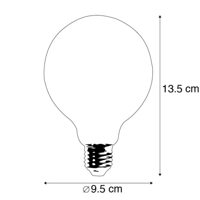 E27 dimmbare LED-Lampe G95 Goldline 5W 360 lm 2200K