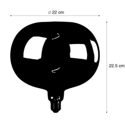 E27 dimmbare LED-Lampe G220 Regenbogen 4W 40 lm 2000K