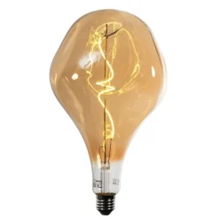E27 Dimmbare LED-Lampe Spiralfilament PS160 Spiegelgold 6W 100 lm 1800K